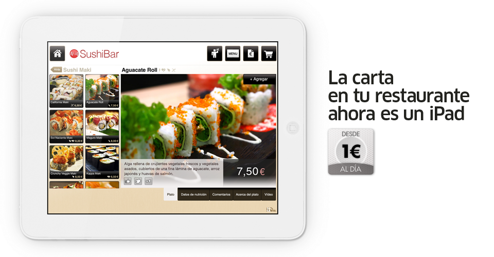 La carta en tu restaurante ahora es un iPad